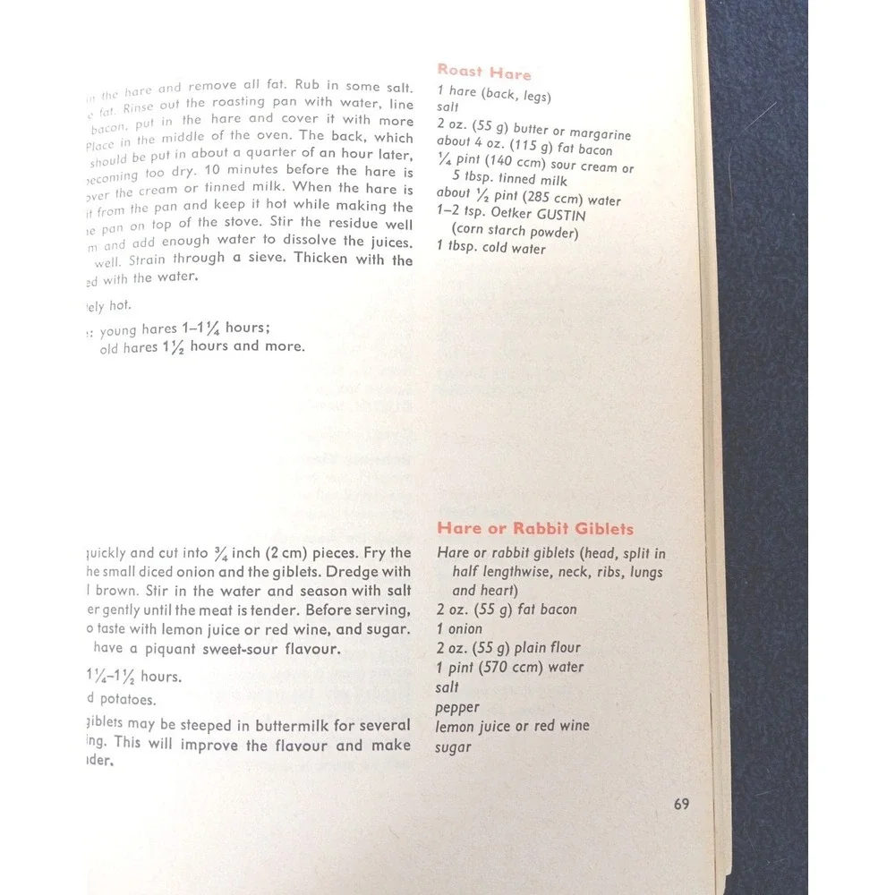 Oetker German Home Cooking Vintage Paperback Recipe Cookbook Book, 1978 Edition‎